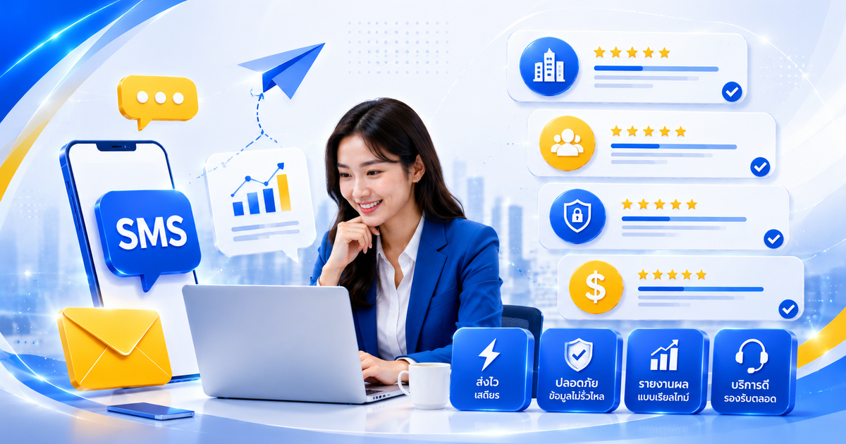 แนะนำบริษัทส่ง SMS ที่น่าสนใจ
